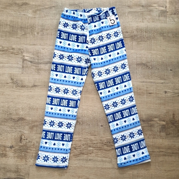Other - Blue Snowflake Fleece Lounge Pajama Pants